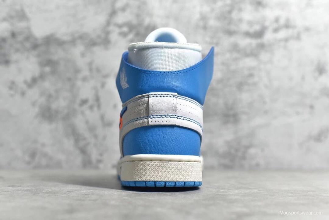 Air Jordan 1Retro High Off-White University Blue UNC