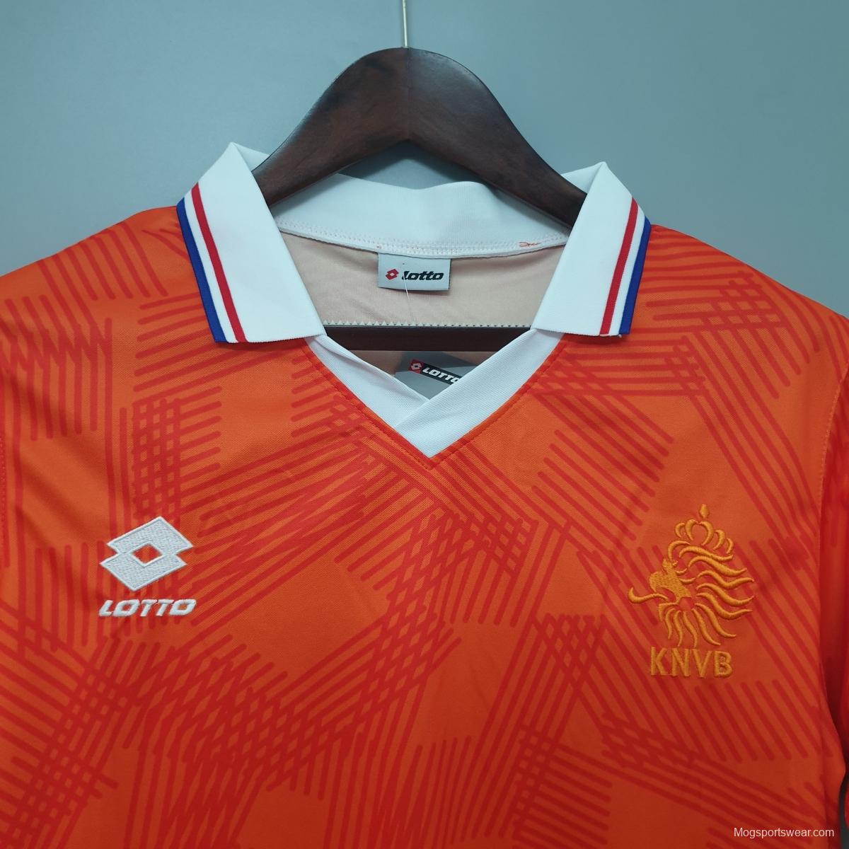 Netherlands 1991 retro shirt home Soccer Jersey