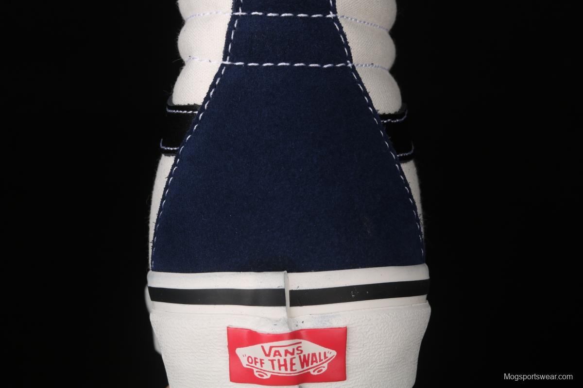 Vans Sk8-Hi Dx blue and white color high-top casual board shoes VN0A38GF4UJ