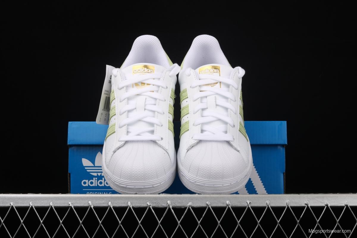 Adidas Originals Superstar FW3568 shell head and tea striped top layer casual board shoes