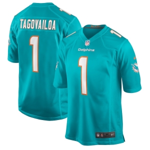 Men's Tua Tagovailoa Aqua 2020 Draft First Round Pick Player Limited Team Jersey