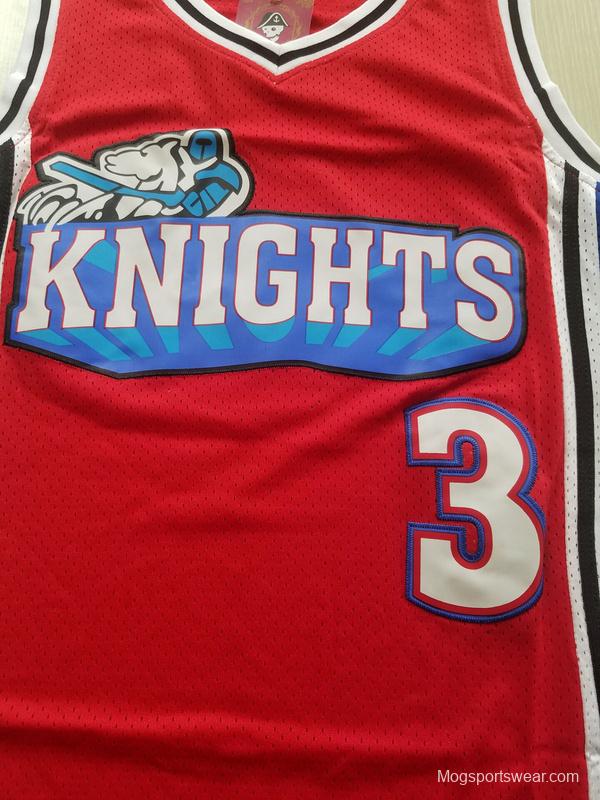 Lil' Bow Wow Calvin Cambridge 3 Los Angeles Knights Red Basketball Jersey Like Mike