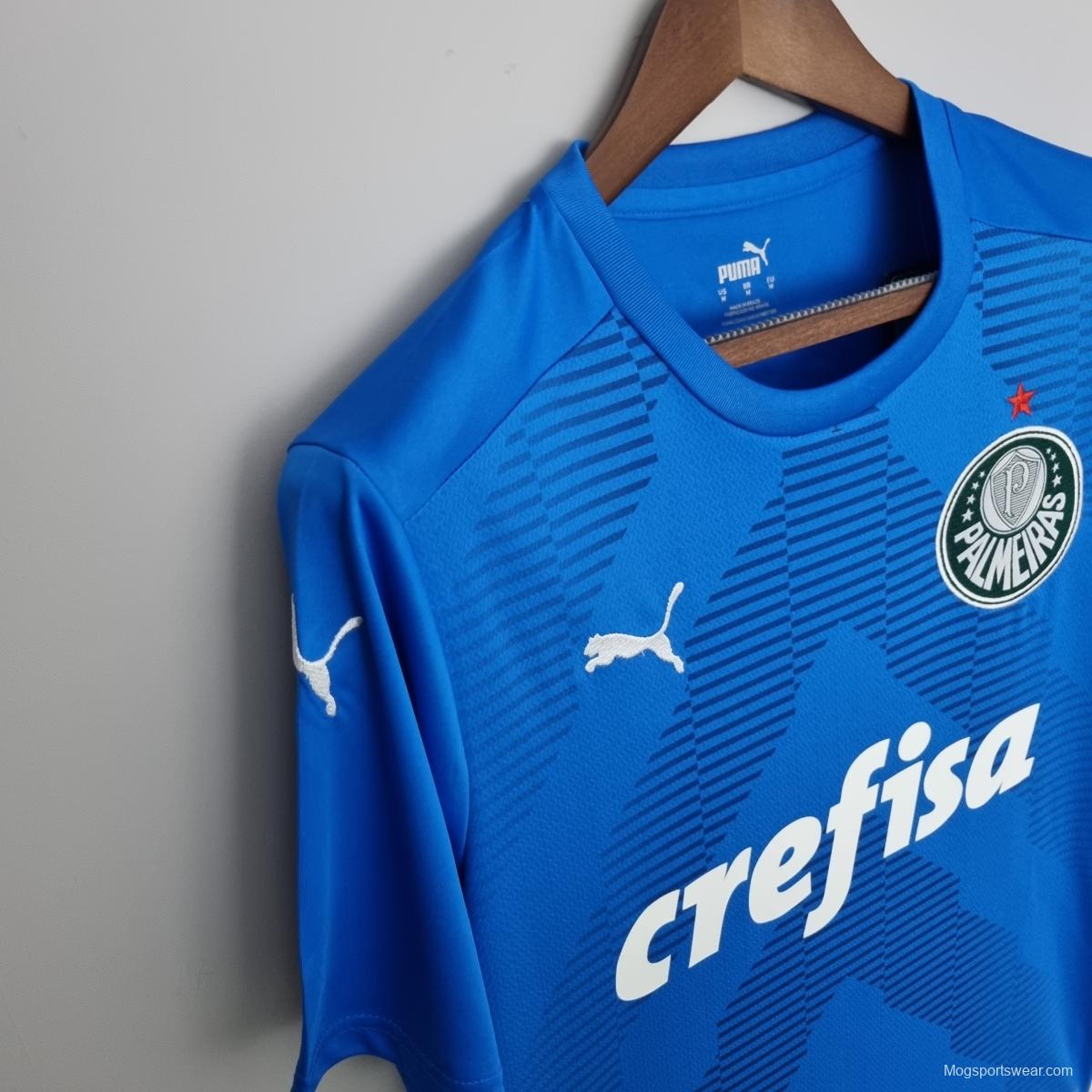 22/23 Palmeiras Goalkeeper Blue Soccer Jersey