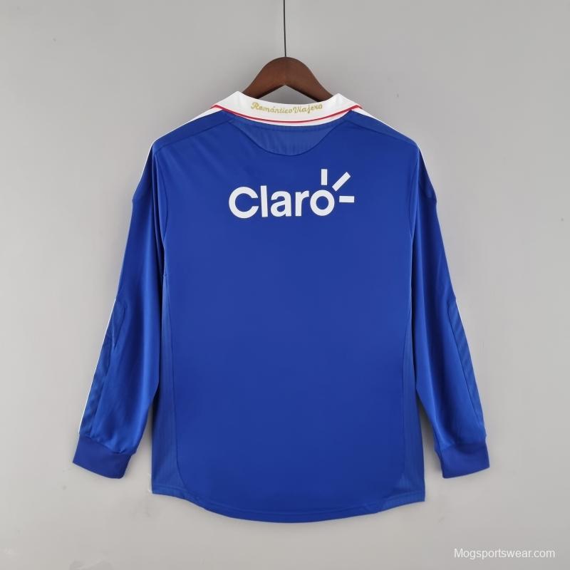 Retro 2011 Long Sleeve Universidad De Chile Home Soccer Jersey