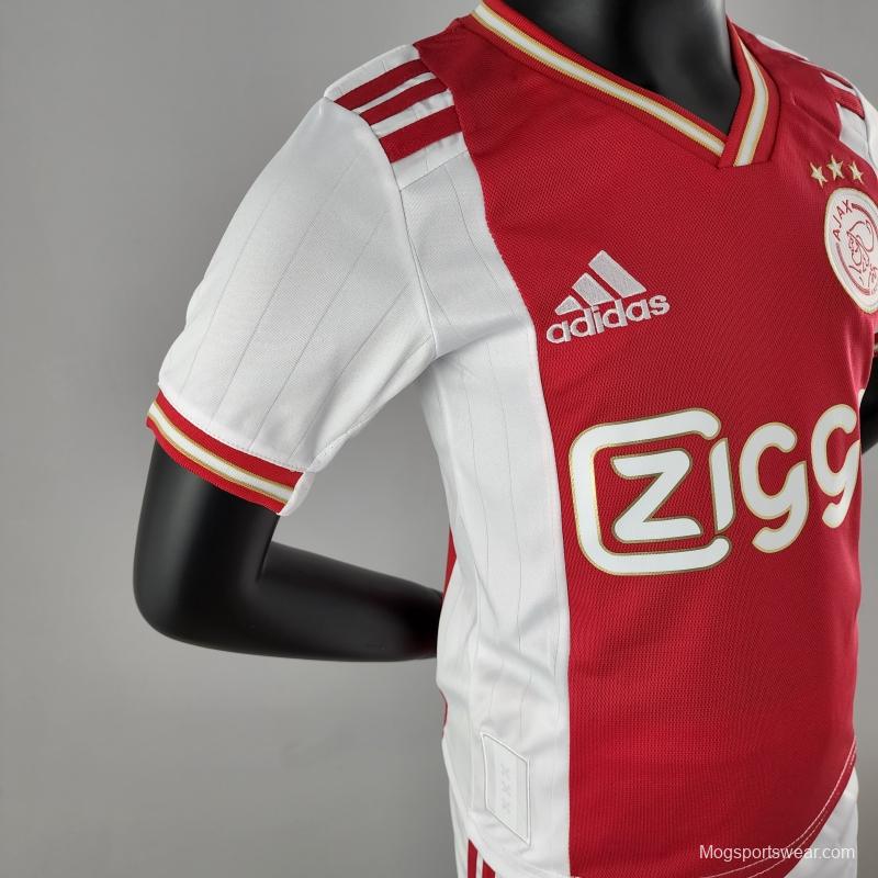 22/23 Kids Kit Ajax Home Size：16-28 Soccer Jersey