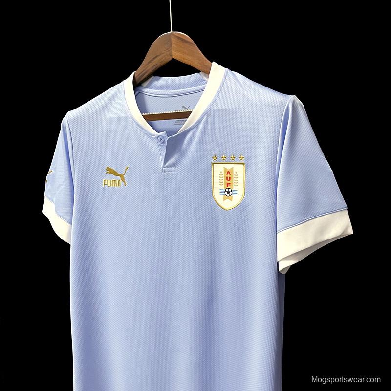 2022 Uruguay Home Soccer Jersey