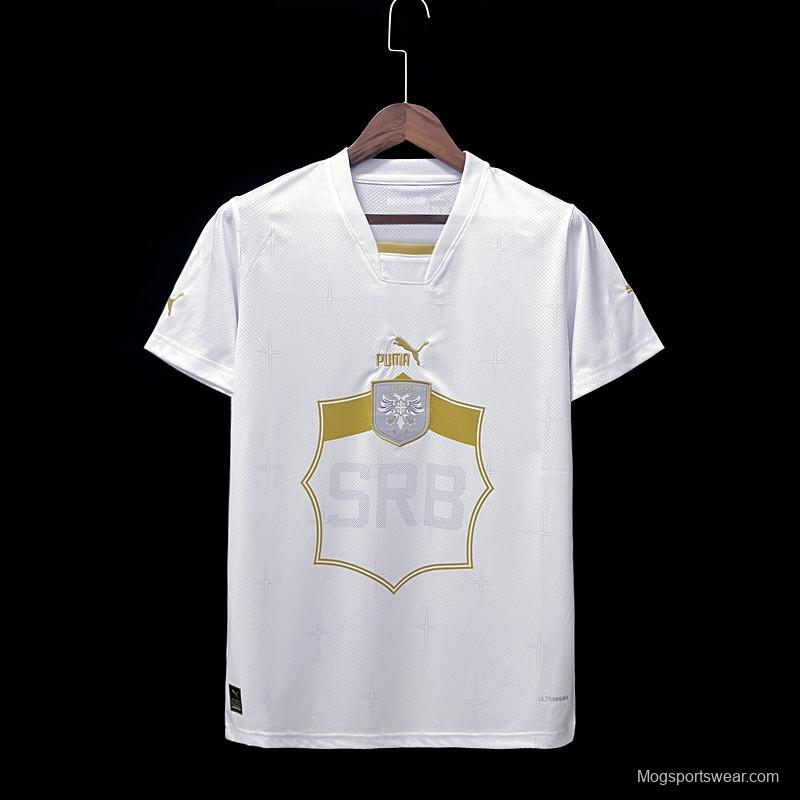 2022 Serbia Away White Jersey