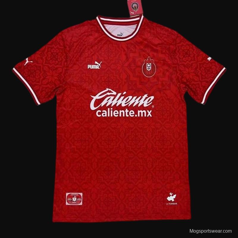 22/23 Chivas Guadalajara Red 100 Years Centennial Red Jersey