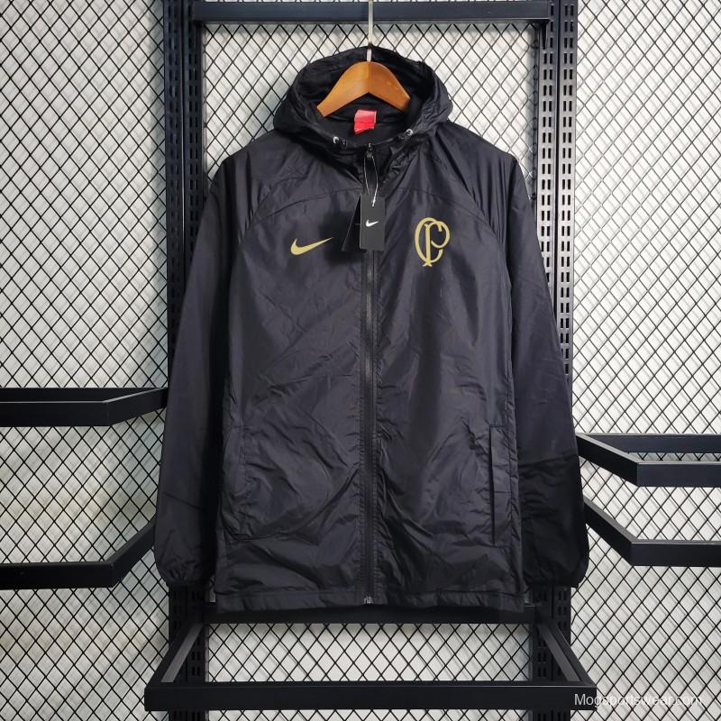 23-24 Corinthians Black Windbreaker