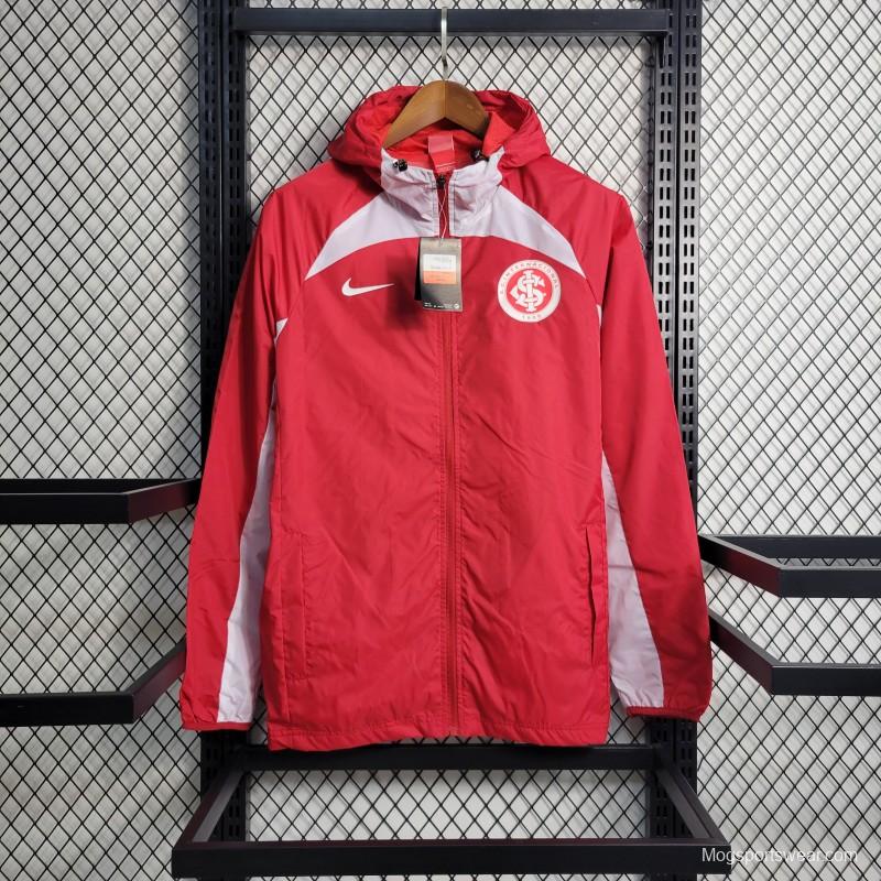 22-23 SC Internacional Red Windbreaker