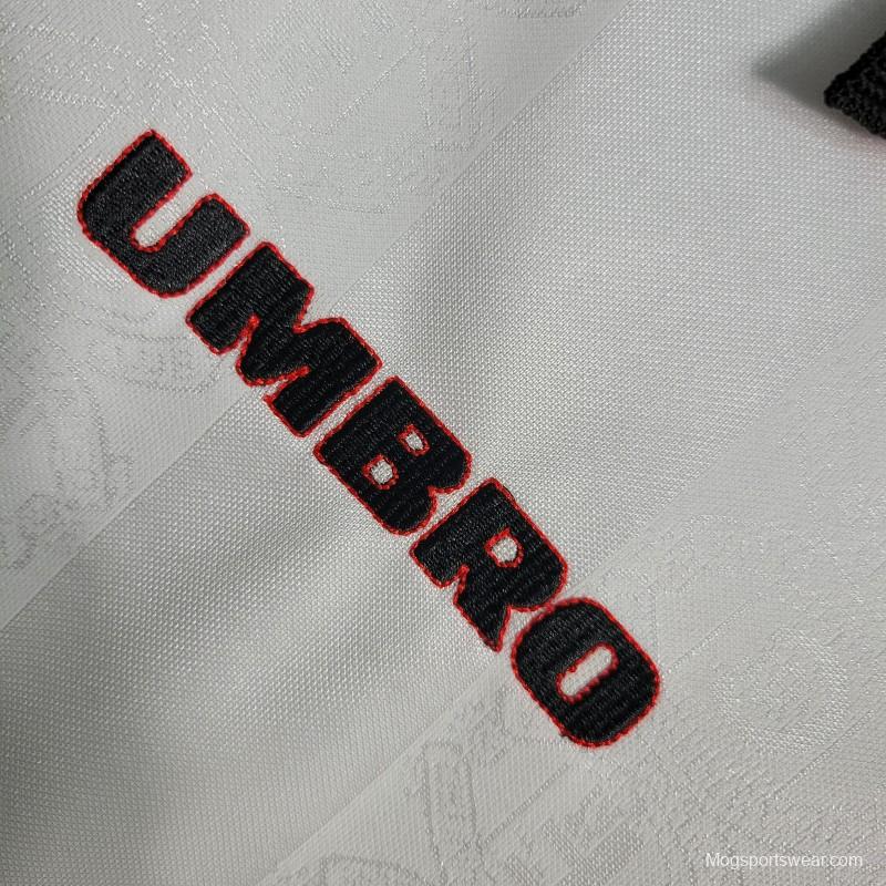 Retro 97-99 Manchester United White Jersey