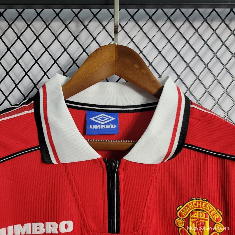 Retro 98-99 Manchester United Home Jersey