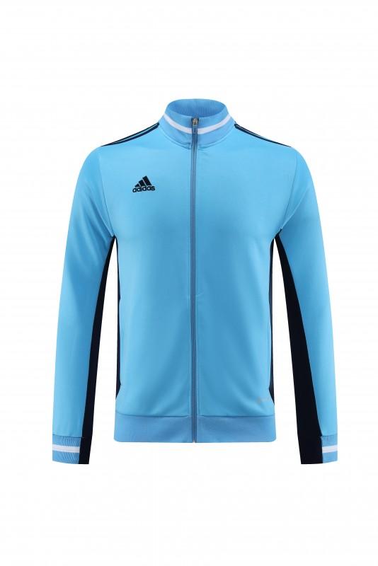 2023 Adidas Sky Blue Black Full Zipper Jacket +Pants