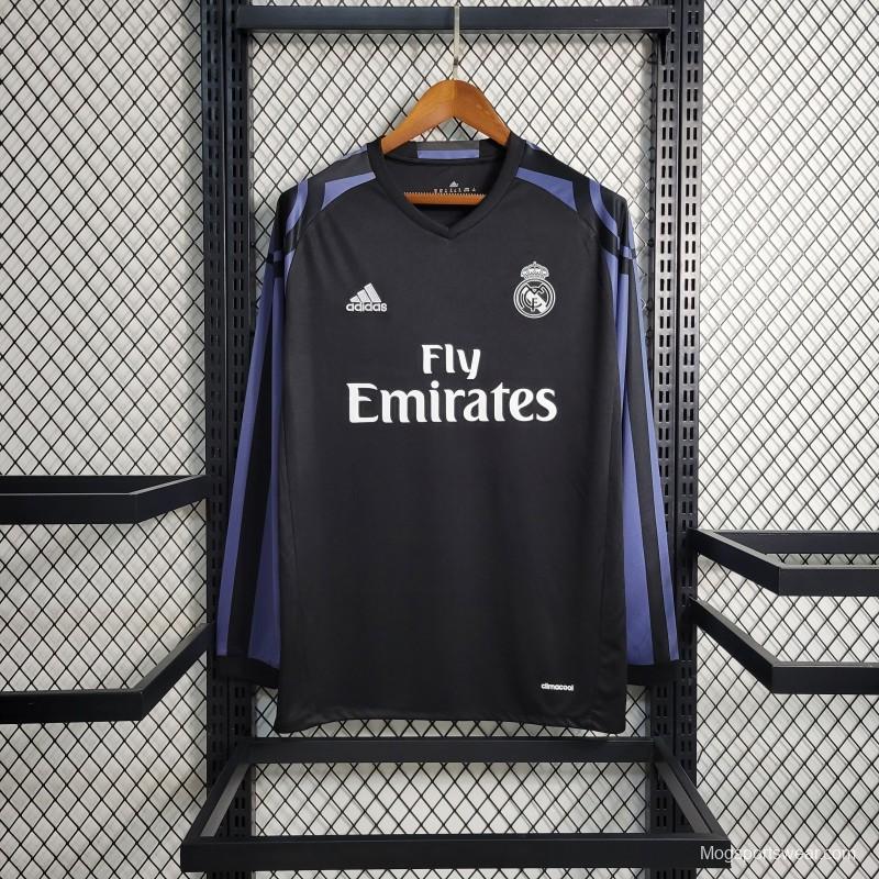 Retro16-17 Real Madrid Third Long Sleeve Jersey