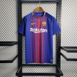 Retro 17-18 Barcelona Home Soccer Jersey