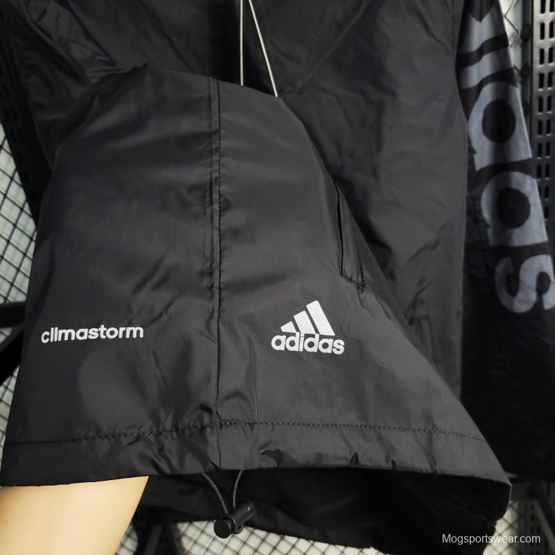 2023 Adidas Black Windbreaker