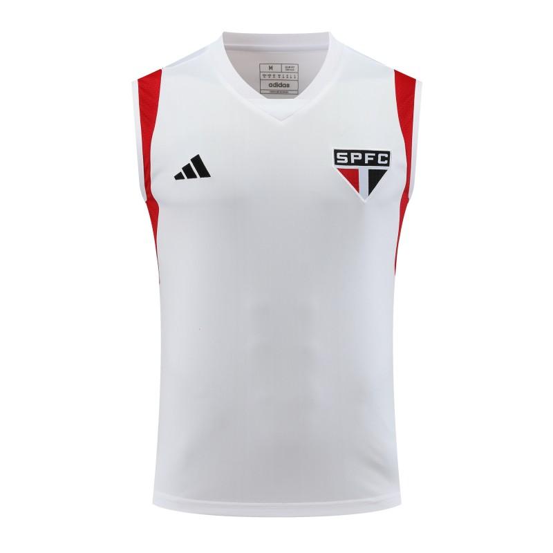 23-2423-24 Sao Paulo White Vest Jersey+Shorts