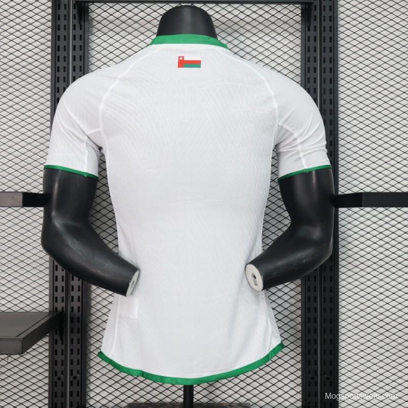 Player Version 2024 Oman Away White Jersey