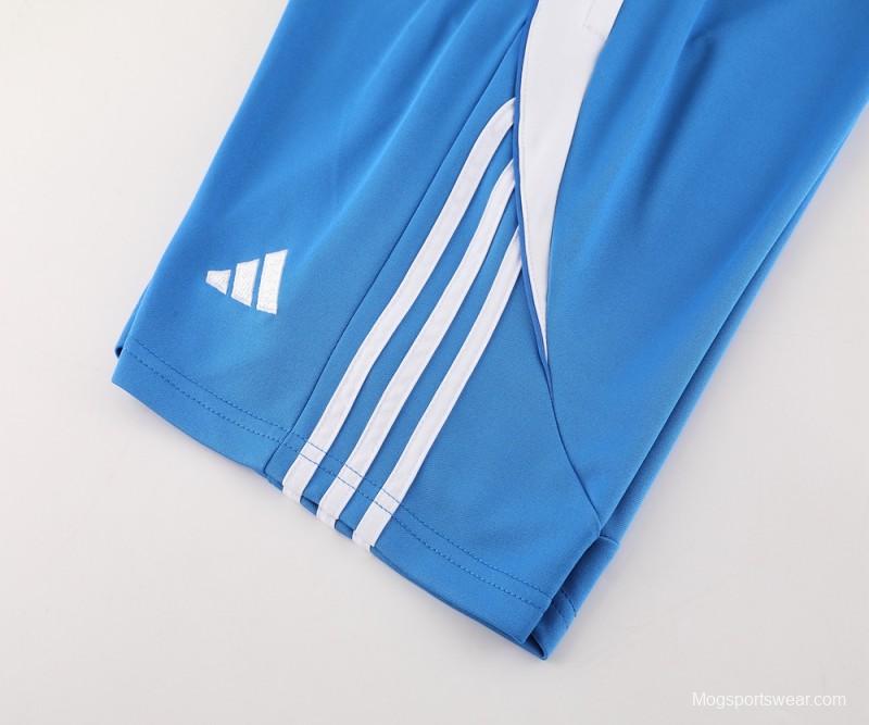 2024 Adidas Blue Short Sleeve Jersey+Shorts