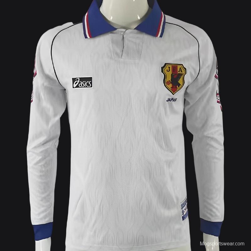 Retro 1998 Japan White Long Sleeve Jersey