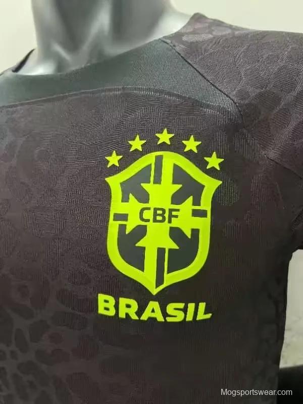 Player Version 2023 Brazil Black Goalkeeper Jersey