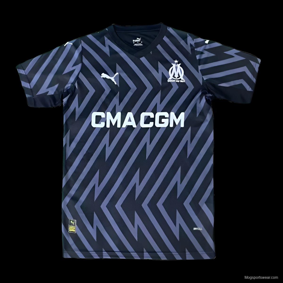 23/24 Olympique Marseille Black Goalkeeper Jersey