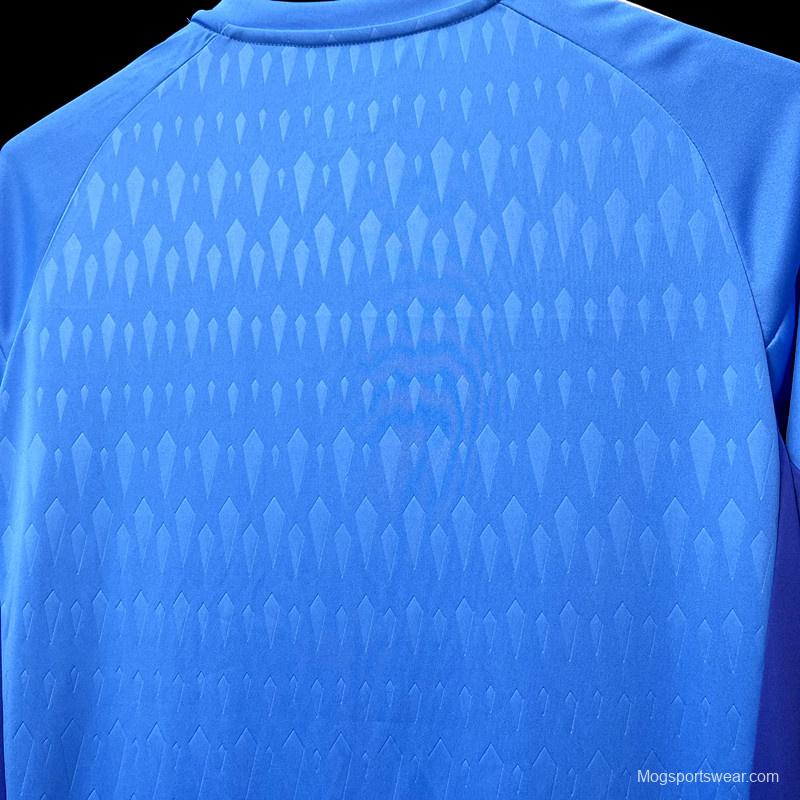 23/24 Juventus Blue Goalkeeper Jersey