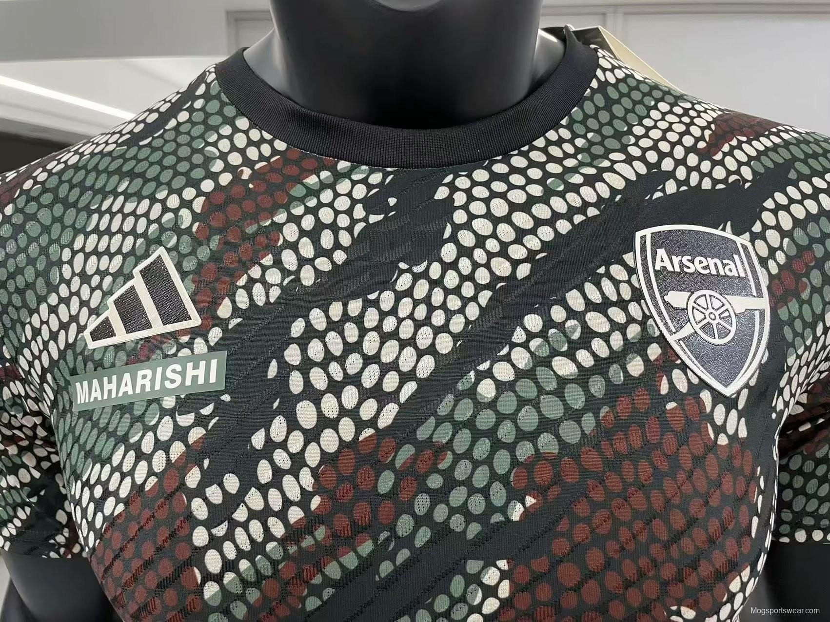 Player Version 23/24 Adidas x Maharishi Arsenal Pre-match Jersey