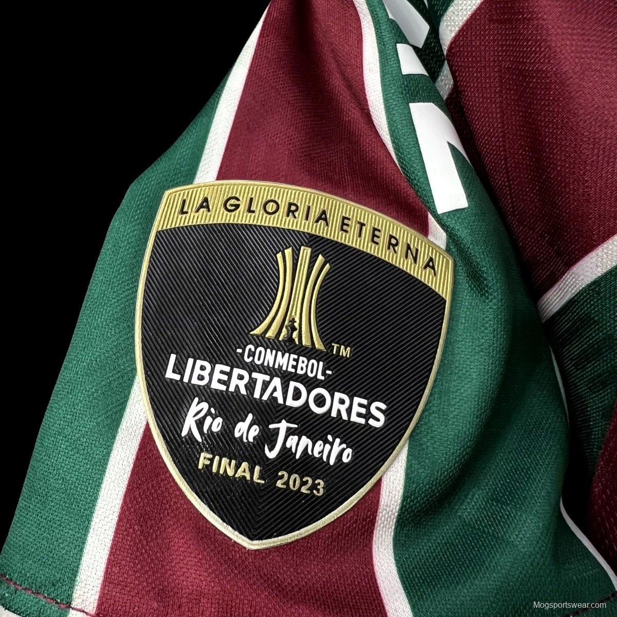 23/24 Fluminense Home Final Match Jersey With All Sponsors And Patch