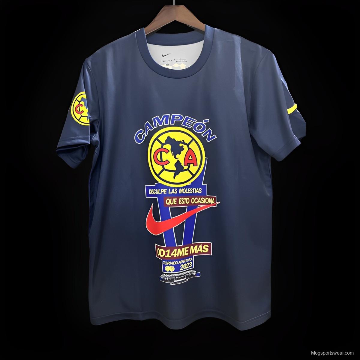 23/24 Club America Campeon Corona Navy Jersey